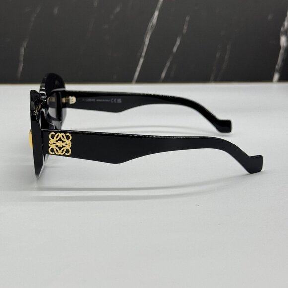 NEW LOEWE LW40114F 01A WOMEN SUNGLASSES BLACK LOEWE EYEWEAR - Picture 7 of 11